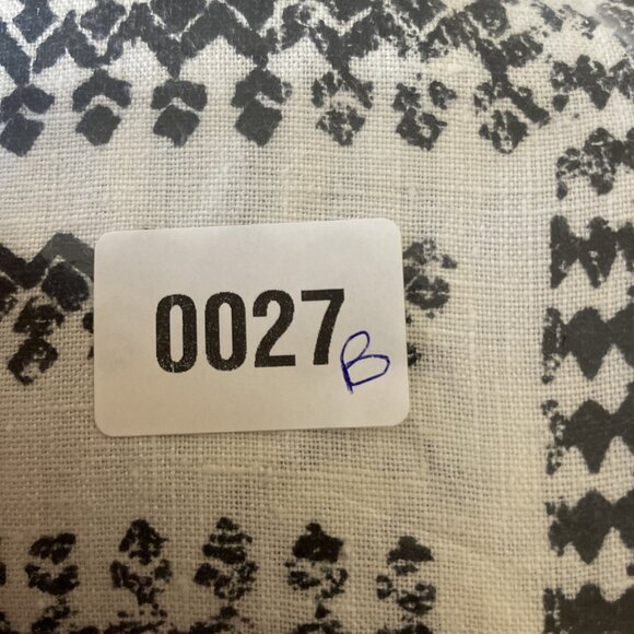 Chicos 3 US Size XL Button Shirt Top White Black Short Sleeve Linen Geometric - Picture 7 of 7